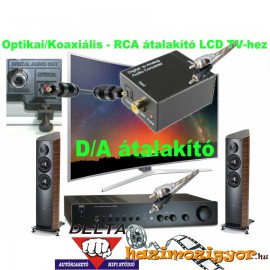 Home Optikai Koaxiális RCA átalakító LCD TV-hez DAC DTA AUDIO