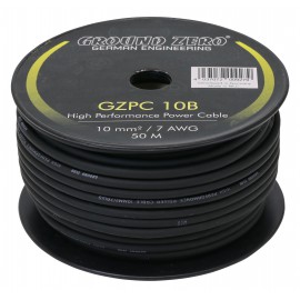 Ground Zero GZPC 10B erősítő tápkábel, fekete 10mm2